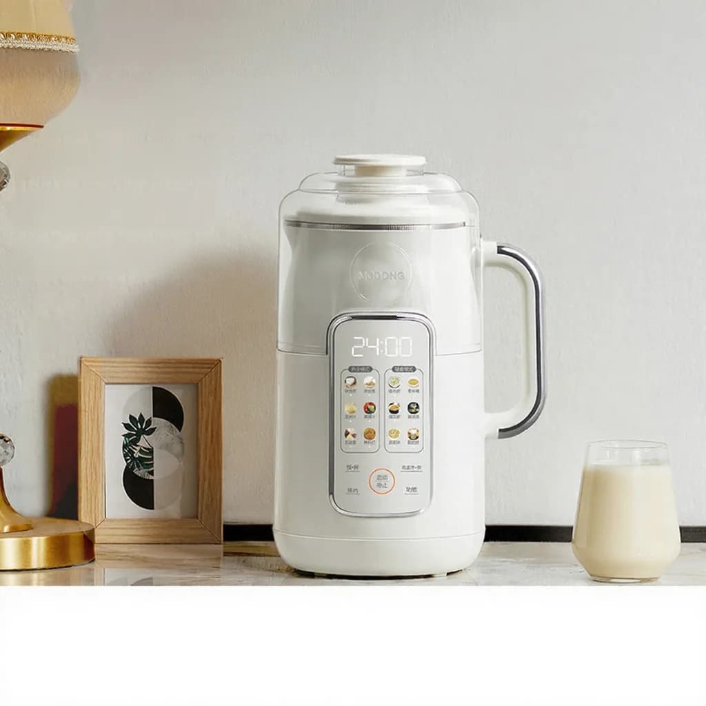 1.2L šildomas sojų pieno gaminimo blenderis su nerūdijančio plieno vidiniu puodu
