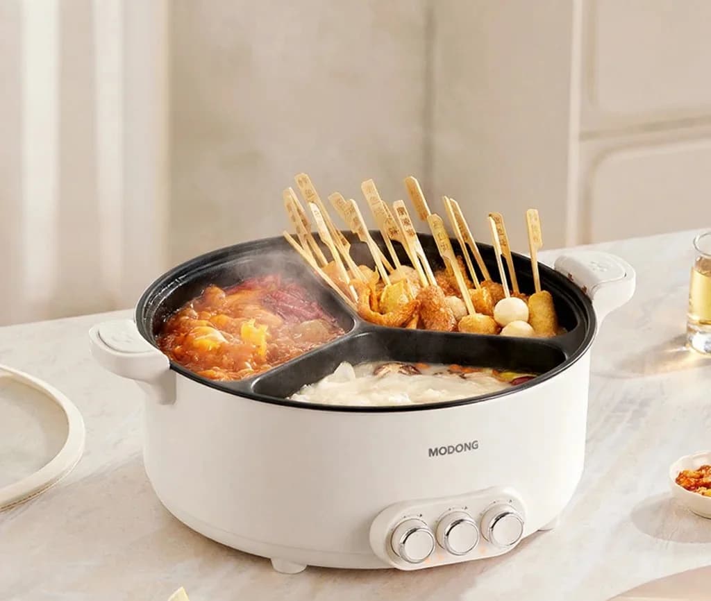 Elektrinis karštas puodas su pertvara, 5.6L/8L, 220V