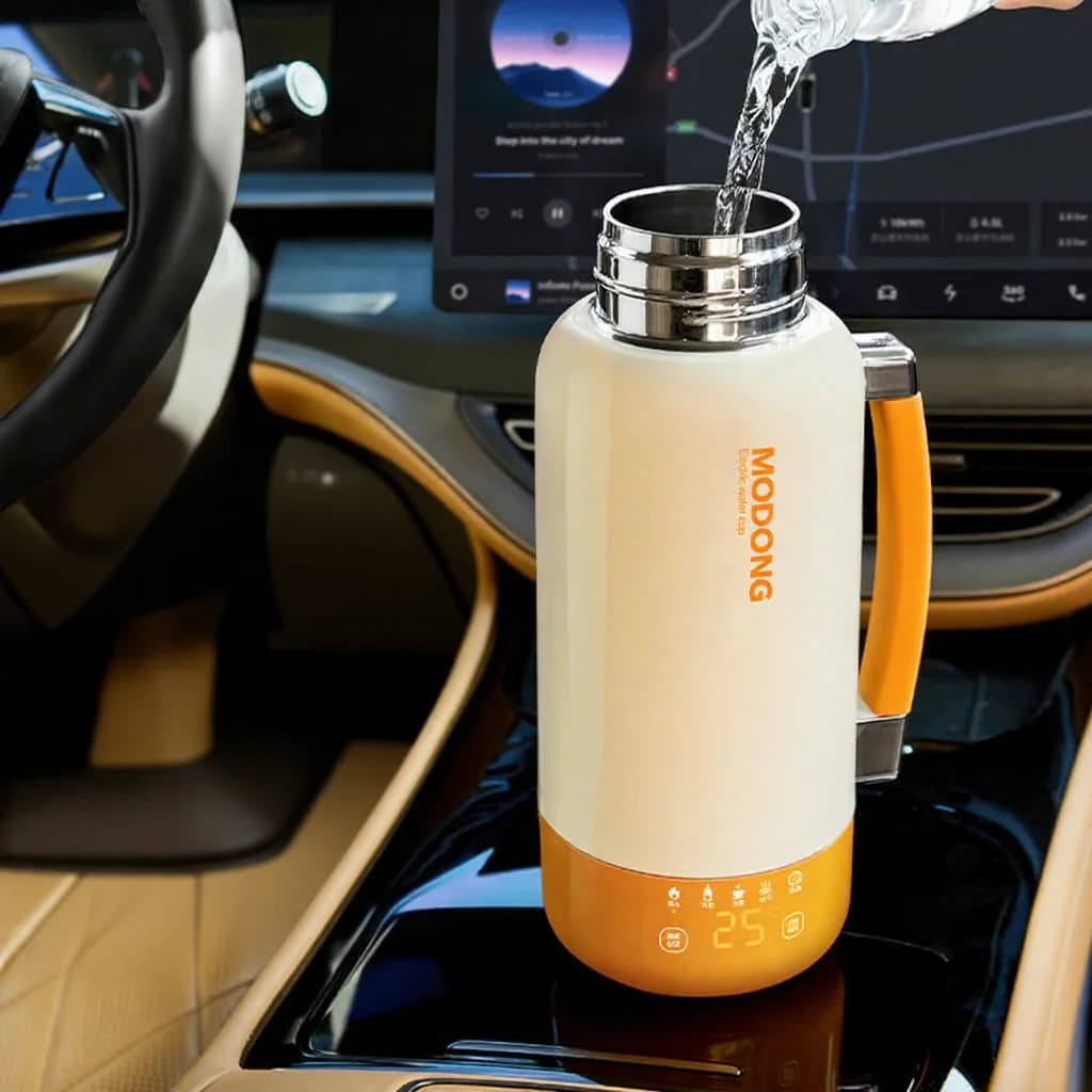 Nešiojamas elektrinis kelioninis virdulio puodelis su automatiniu išsijungimu