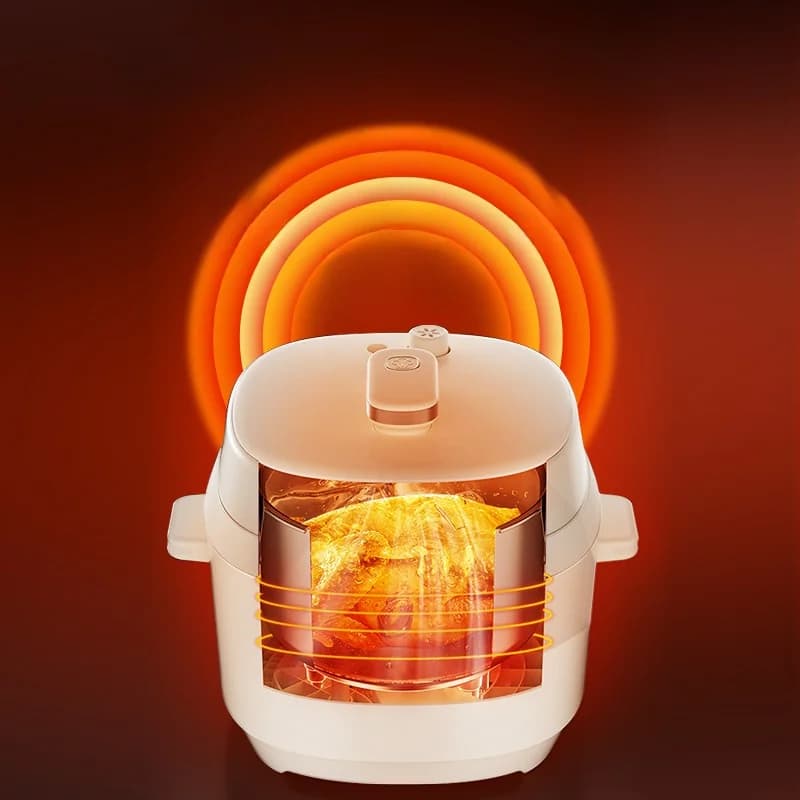 5 L elektrinis slėginis puodas su dviem vidiniais indais, 900 W
