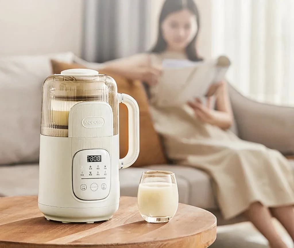 Elektrinis didelio greičio blenderis sojų pieno gamintojas su šildymu