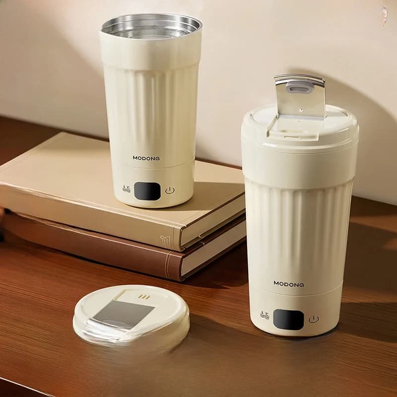 Nešiojamas elektrinis kaitinimo puodelis, 400mL, 7 temperatūros nustatymai