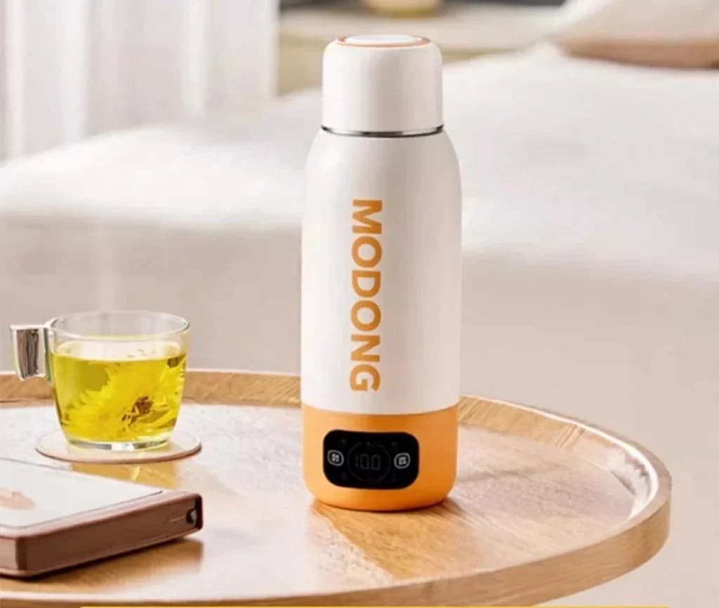 Nešiojamas elektrinis kelioninis virdulio puodelis 600ml, 316 nerūdijančio plieno vidus