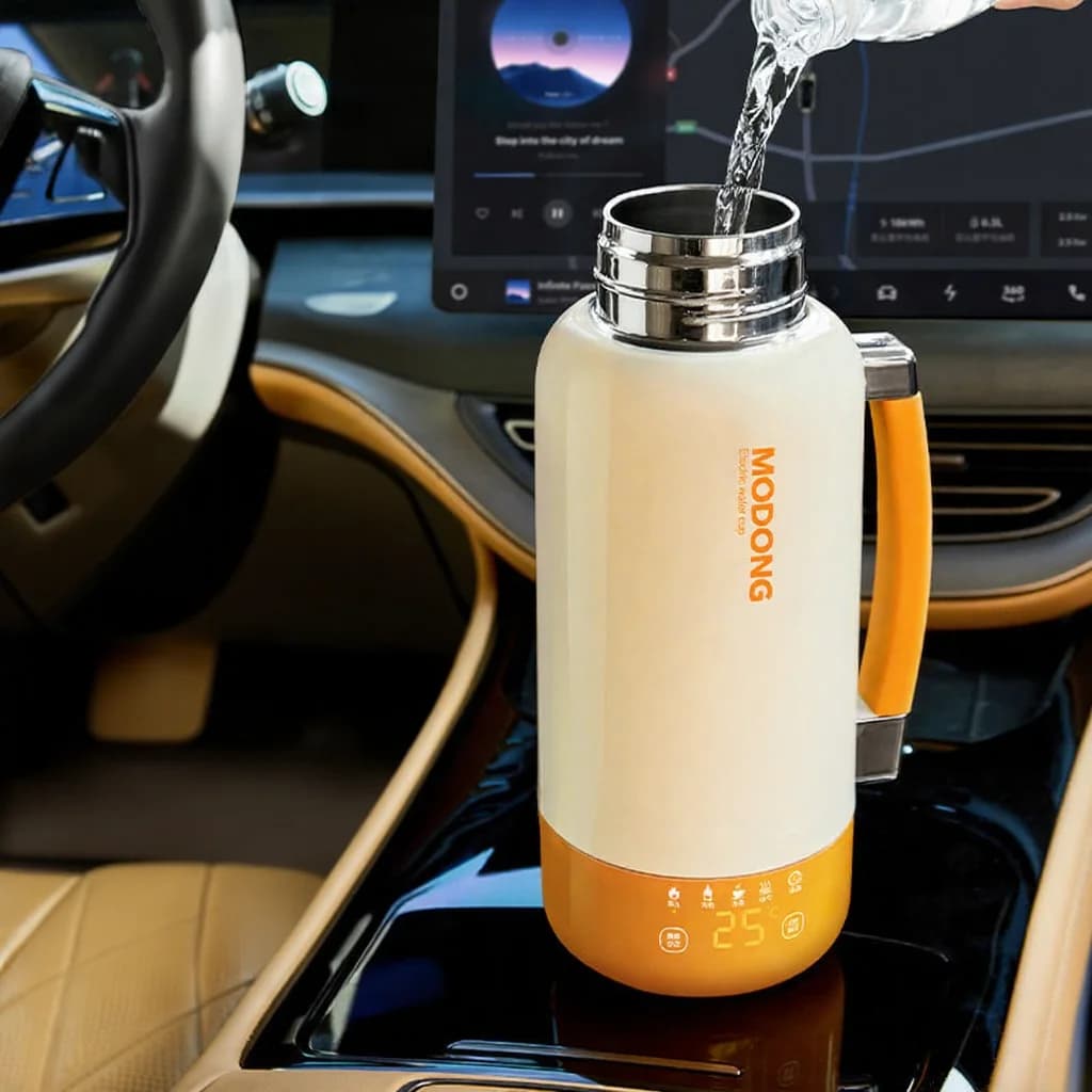 Nešiojamas elektrinis kelioninis virdulio puodelis su automatiniu išsijungimu