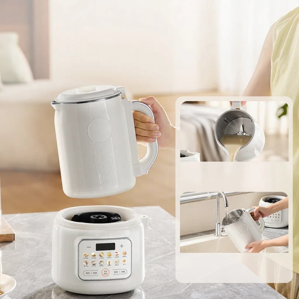 Šildomas blenderis sojų pienui gaminti su savaiminiu valymu, 800 W