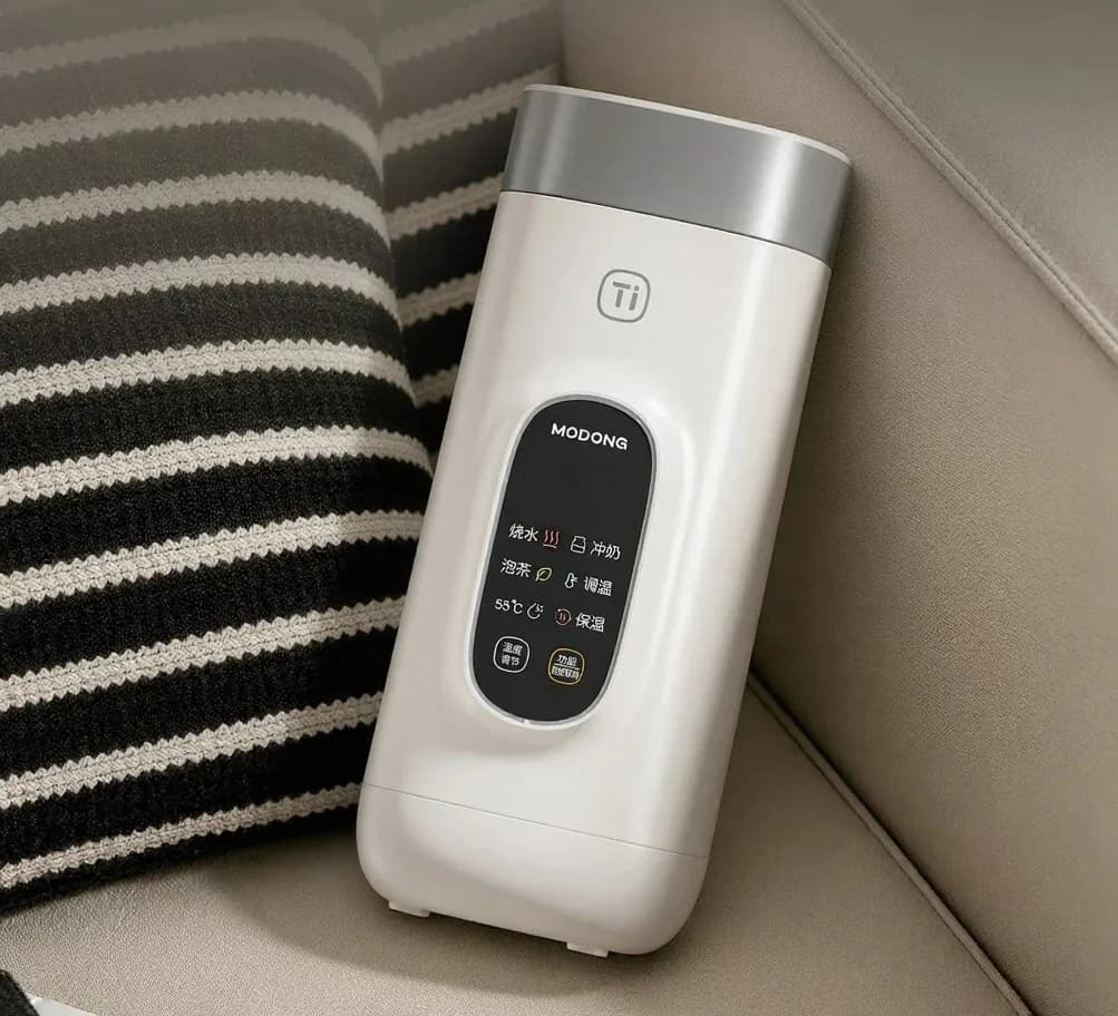Titano elektrinis kelioninis vandens šildymo puodelis, 650 ml, 220 V