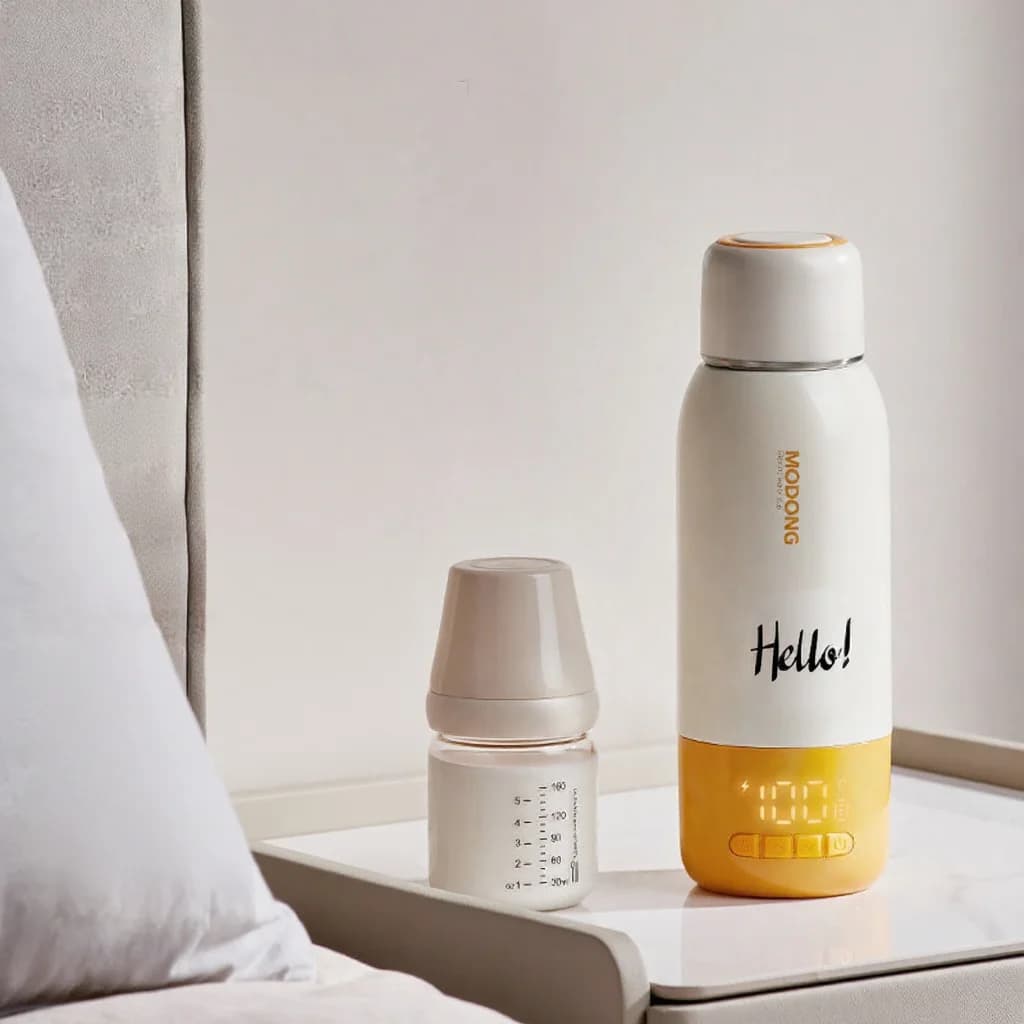 Nešiojamas kūdikių mišinio šildymo puodelis 550ml Ultra, su laidu virinimui + belaidis pašildymas