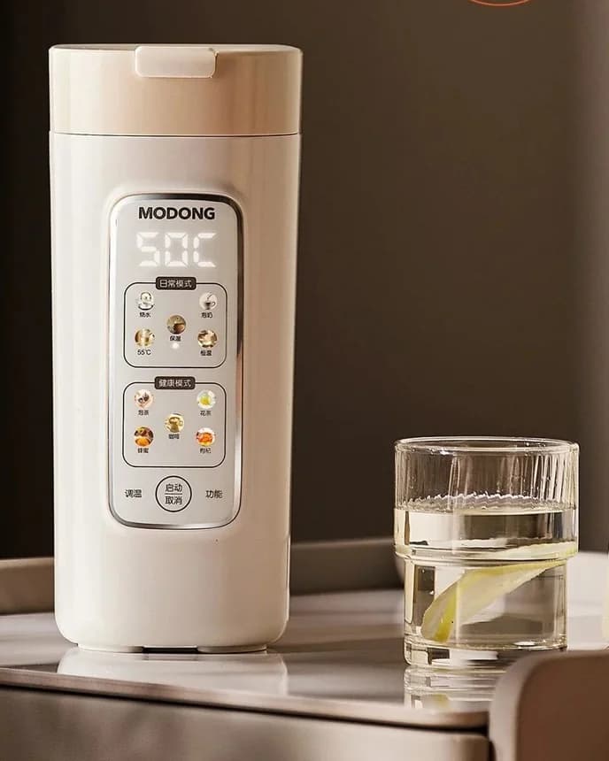 Nešiojamas elektrinis vandens šildymo puodelis su filtru, 220V