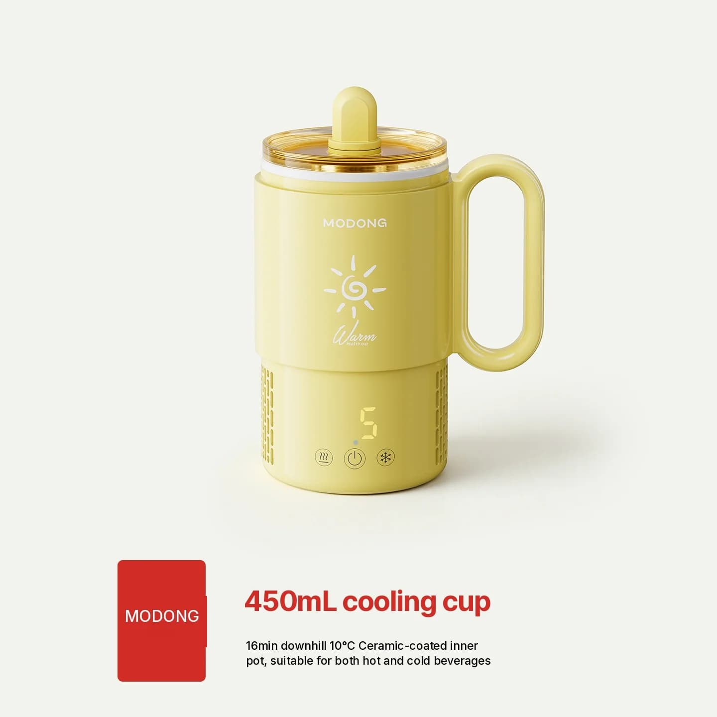 Mini aušinimo ir kaitinimo puodelis 450mL 36W Touch Control