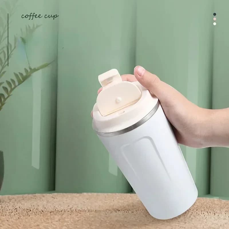 510 ml nepraleidžiantis kelioninis kavos puodelis