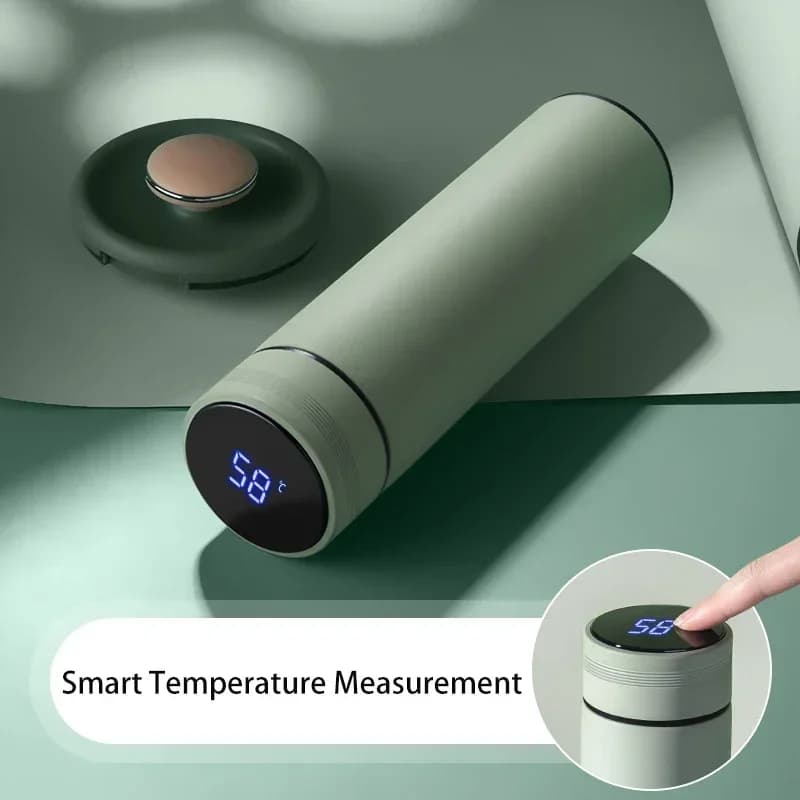 500ml temperatūros rodymo termosas puodelis